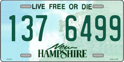 NH license plate 1376499