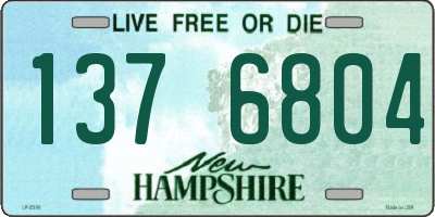 NH license plate 1376804