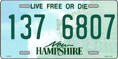 NH license plate 1376807