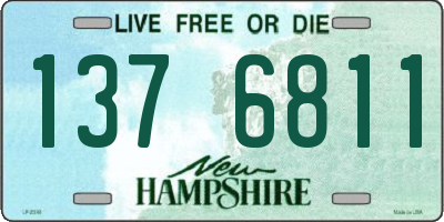 NH license plate 1376811