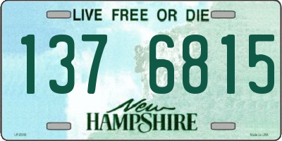 NH license plate 1376815