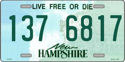 NH license plate 1376817