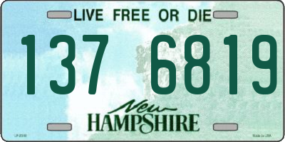 NH license plate 1376819