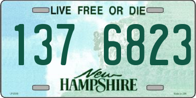 NH license plate 1376823