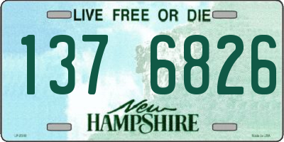 NH license plate 1376826