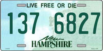 NH license plate 1376827