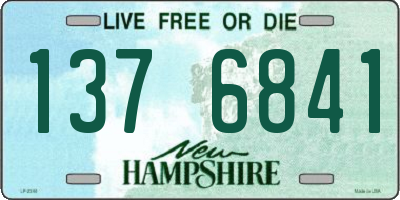 NH license plate 1376841