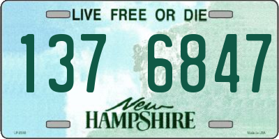 NH license plate 1376847