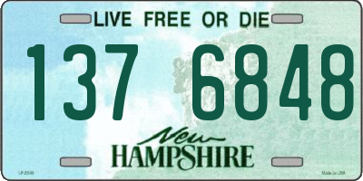 NH license plate 1376848