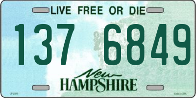NH license plate 1376849