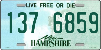 NH license plate 1376859