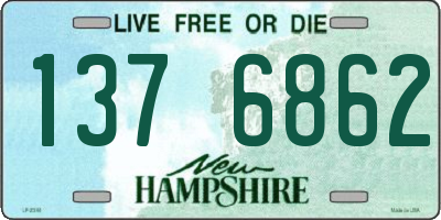 NH license plate 1376862