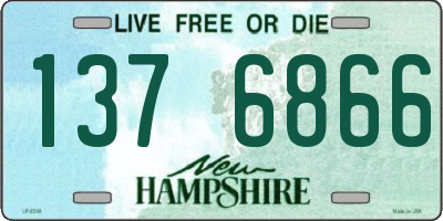 NH license plate 1376866