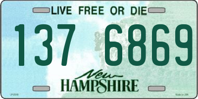 NH license plate 1376869