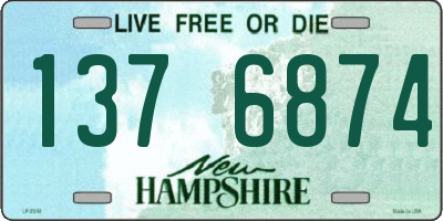 NH license plate 1376874
