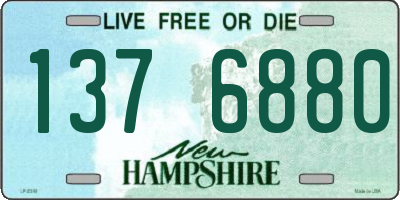 NH license plate 1376880