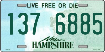 NH license plate 1376885