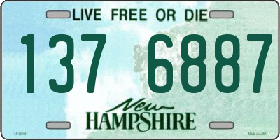 NH license plate 1376887