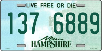 NH license plate 1376889
