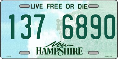 NH license plate 1376890
