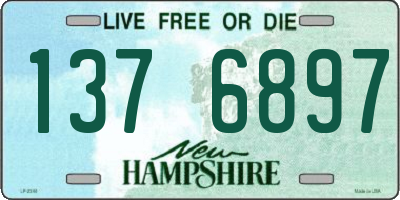 NH license plate 1376897