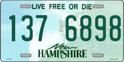 NH license plate 1376898