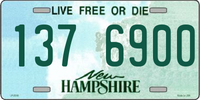 NH license plate 1376900