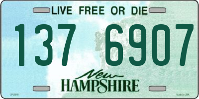 NH license plate 1376907
