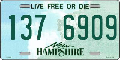 NH license plate 1376909
