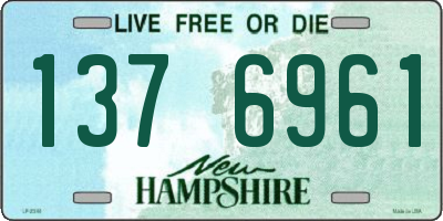 NH license plate 1376961