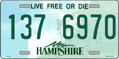 NH license plate 1376970