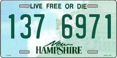NH license plate 1376971