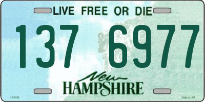 NH license plate 1376977