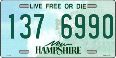NH license plate 1376990