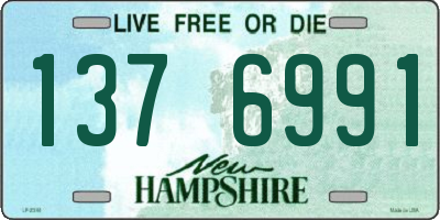 NH license plate 1376991