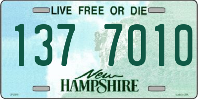 NH license plate 1377010