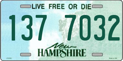 NH license plate 1377032