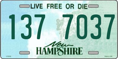 NH license plate 1377037