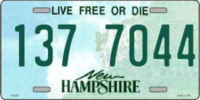 NH license plate 1377044