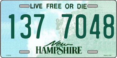 NH license plate 1377048