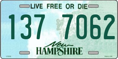 NH license plate 1377062