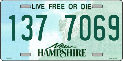 NH license plate 1377069