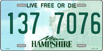 NH license plate 1377076