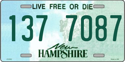 NH license plate 1377087
