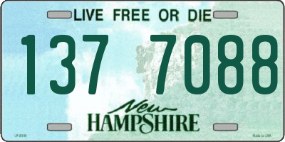 NH license plate 1377088