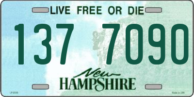 NH license plate 1377090