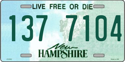 NH license plate 1377104