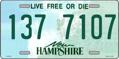 NH license plate 1377107