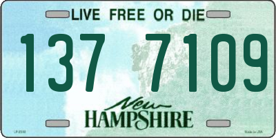 NH license plate 1377109