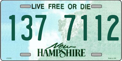 NH license plate 1377112